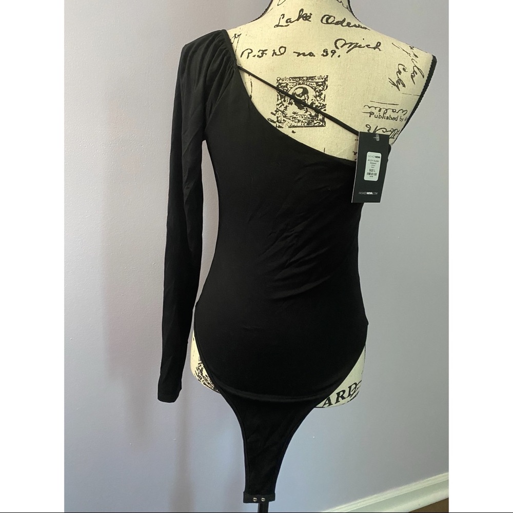 One-shoulder Cross-Chest Bodysuit